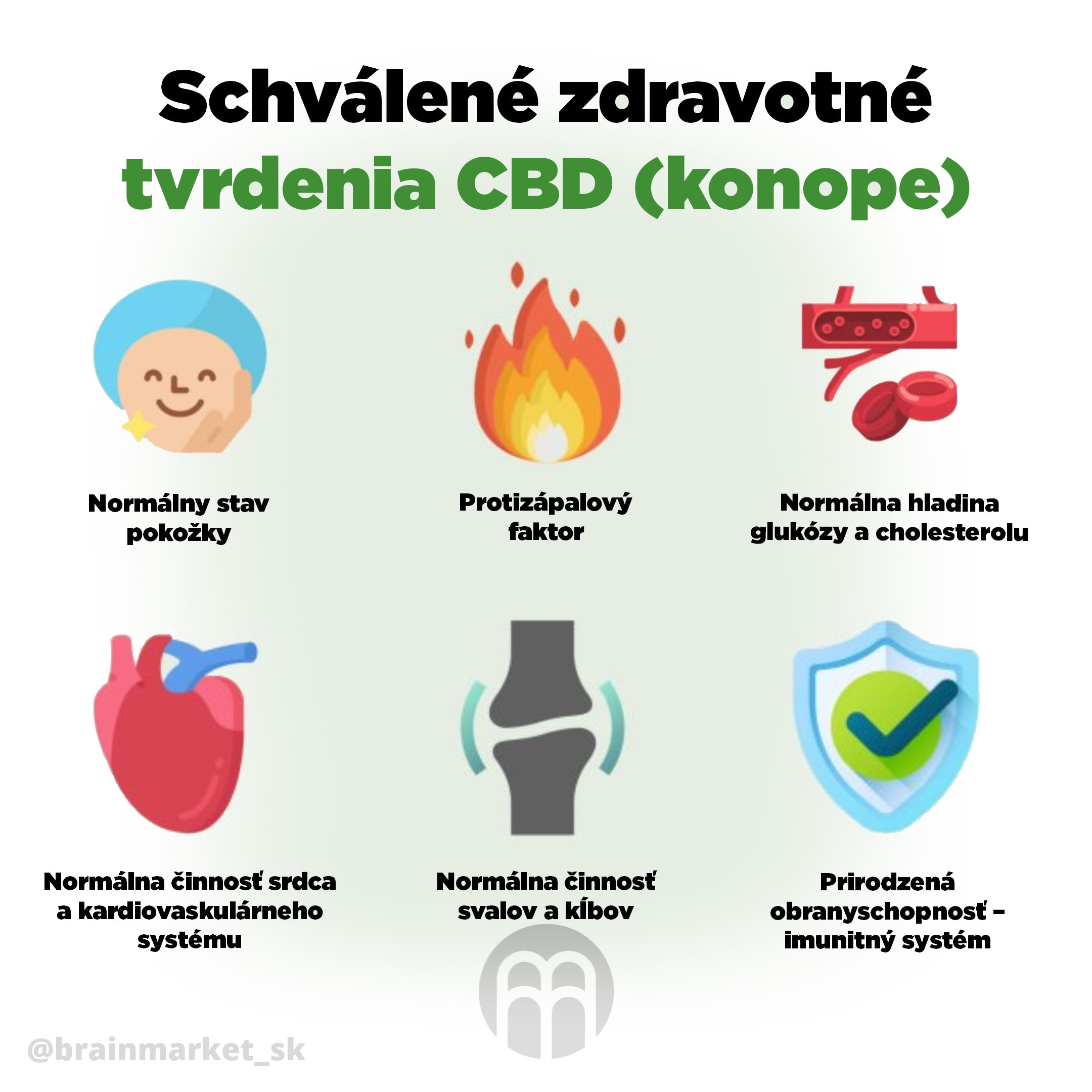 Povolené zdravotné tvrdenia CBD Strong Brainmax - BrainMarket.cz