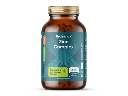 BrainMax Zinc Complex®, 100 rastlinných kapsúl