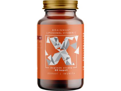 BrainMax Liposomal Vitamin C®  UPGRADE, Lipozomálny vitamín C, 500 mg, 60 rastlinných kapsúl