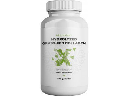 BrainMax Hydrolyzovaný GrassFed Collagen (kolagén z kráv kŕmených trávou), 200 g