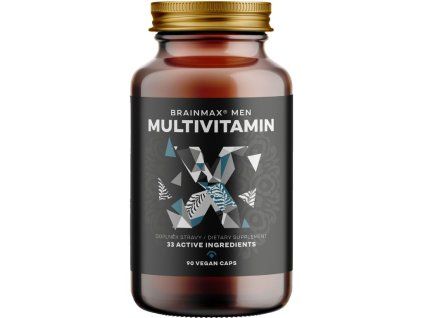 BrainMax Men Multivitamin®, multivitamín pre mužov, 90 rastlinných kapsúl