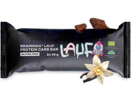 BrainMax LAUF® Protein Carb Bar, s polevou, BIO, 2x45 g