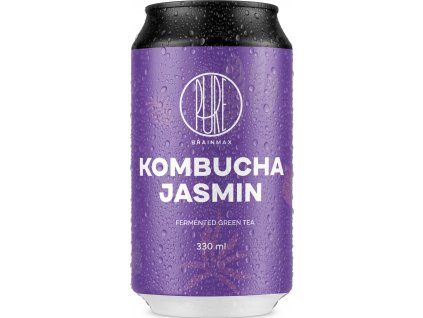 BrainMax Pure® Kombucha Jasmin, Kombucha, jazmín, 330 ml