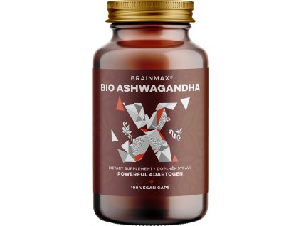 BrainMax BIO Ashwagandha (ašvaganda), 560 mg, 100 rastlinných kapsúl