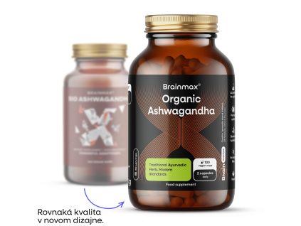 BrainMax Organic Ashwagandha, 560 mg, 100 rastlinných kapsúl