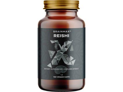 BrainMax Reishi extrakt, 50% polysacharidov a 20% beta-1,3/1,6 D-glukánov, 500 mg, 100 rastlinných kapsúl