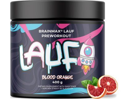 BrainMax LAUF® Preworkout, s kofeínom, 400 g