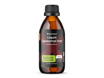 BrainMax® Liquid Liposomal Iron, Vanilla, 14 mg, 150 ml