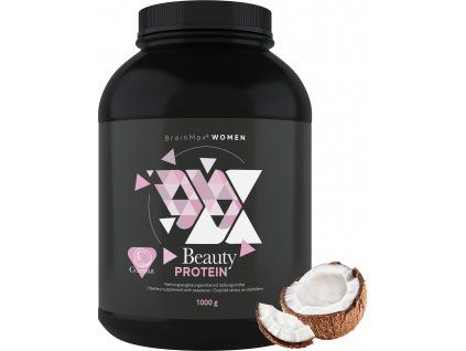 BrainMax Women Beauty Protein®, proteín pre ženy s kolagénom, keratínom a vitamínmi, 1000 g