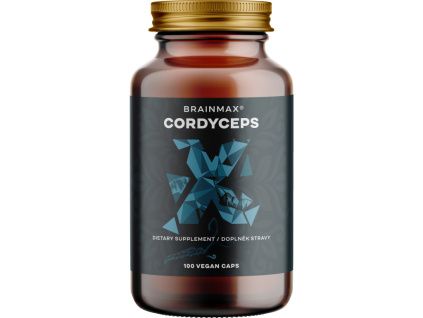 BrainMax Cordyceps extrakt, 50% koncentrácia polysacharidov a 20 % β-1,3/1,6 D-glukánov, 500 mg, 100 rastlinných kapsúl