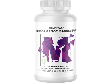 Performance Magnesium®, 1000 mg, Horčík 200 mg + Vitamín B6 P5P, 50 rastlinných kapsúl