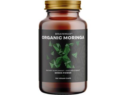 BrainMax Organic Moringa, 500 mg, 100 rastlinných kapsúl