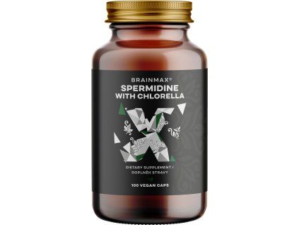 BrainMax Spermidine Chlorella 2,5 mg, 100 rastlinných kapsúl