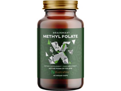 BrainMax Methyl Folate®, 400 mcg, 50 rastlinných kapsúl