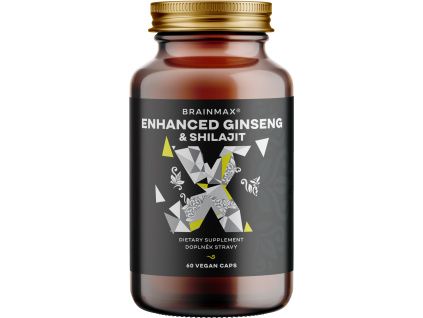 BrainMax Enhanced Ginseng & Shilajit, 60 rastlinných kapsúl