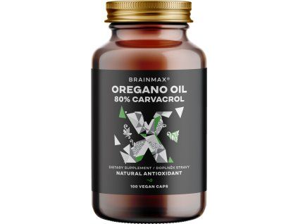 BrainMax Oregano Oil 80% Carvacrol, 100 rastlinných kapsúl