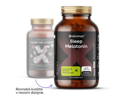 BrainMax Sleep Melatonin®, 60 rastlinných kapsúl