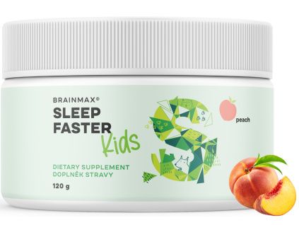 BrainMax KIDS Sleep Faster, Broskyňa, 120 g
