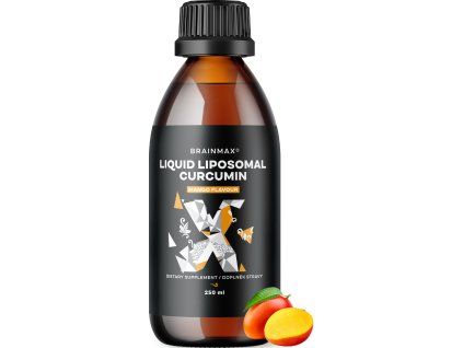 BrainMax Liquid Liposomal Curcumin, Mango, 200 mg, 250 ml