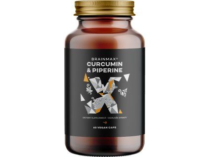 BrainMax Curcumin & Piperine, 60 rastlinných kapsúl