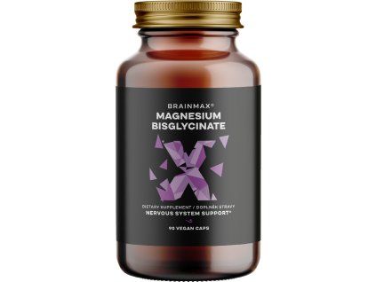 BrainMax Magnesium Bisglycinate, 90 rastlinných kapsúl