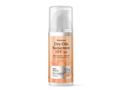 BrainMax Dry Oils Sunscreen Face, SPF 50, 50 ml