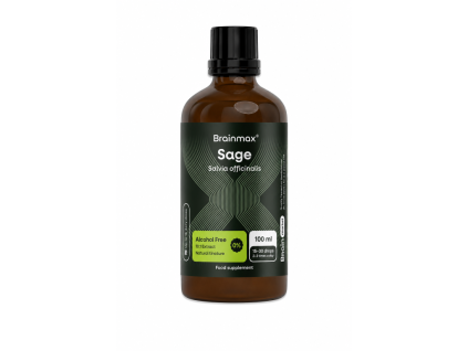 Brainmax® Sage Alcohol Free Tincture, 10:1 Extract, 100 ml