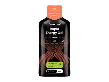 BrainMax® Rapid Energy Gel, Orange & Peach, 65 g