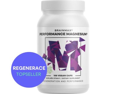 Performance Magnesium®, 1000 mg, Horčík 200 mg + Vitamín B6 P5P, 100 vegan kapsúl