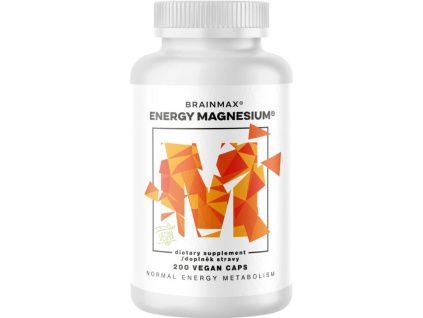 BrainMax Energy Magnesium®, 200 rastlinných kapsúl