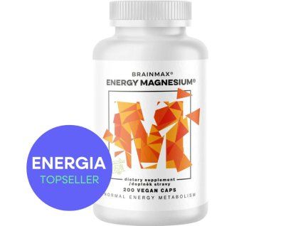 BrainMax Energy Magnesium®, Horčík Malát 1000 mg, 200 rastlinných kapsúl