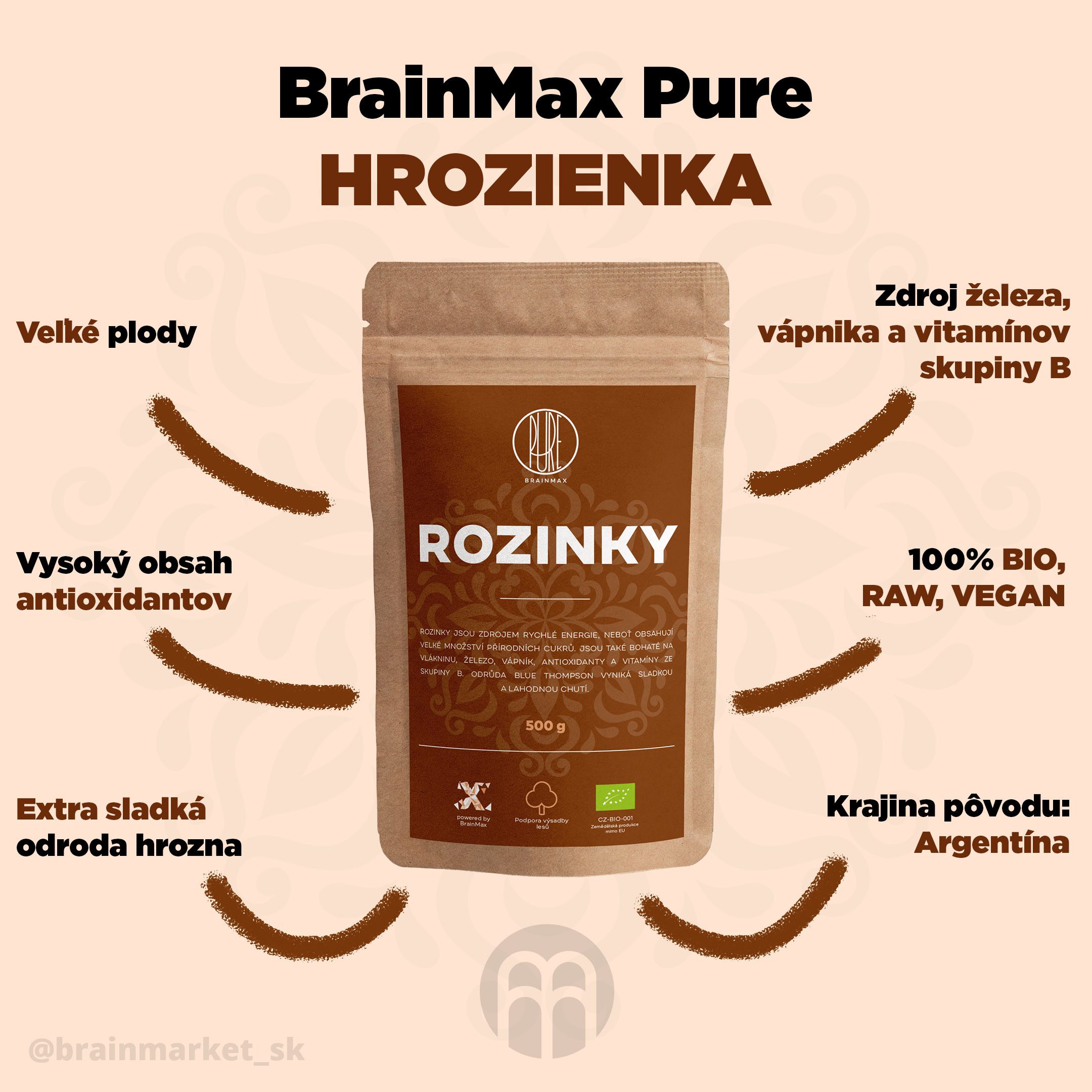 Brainmax Pure Hrozienka BIO - BrainMarket.cz