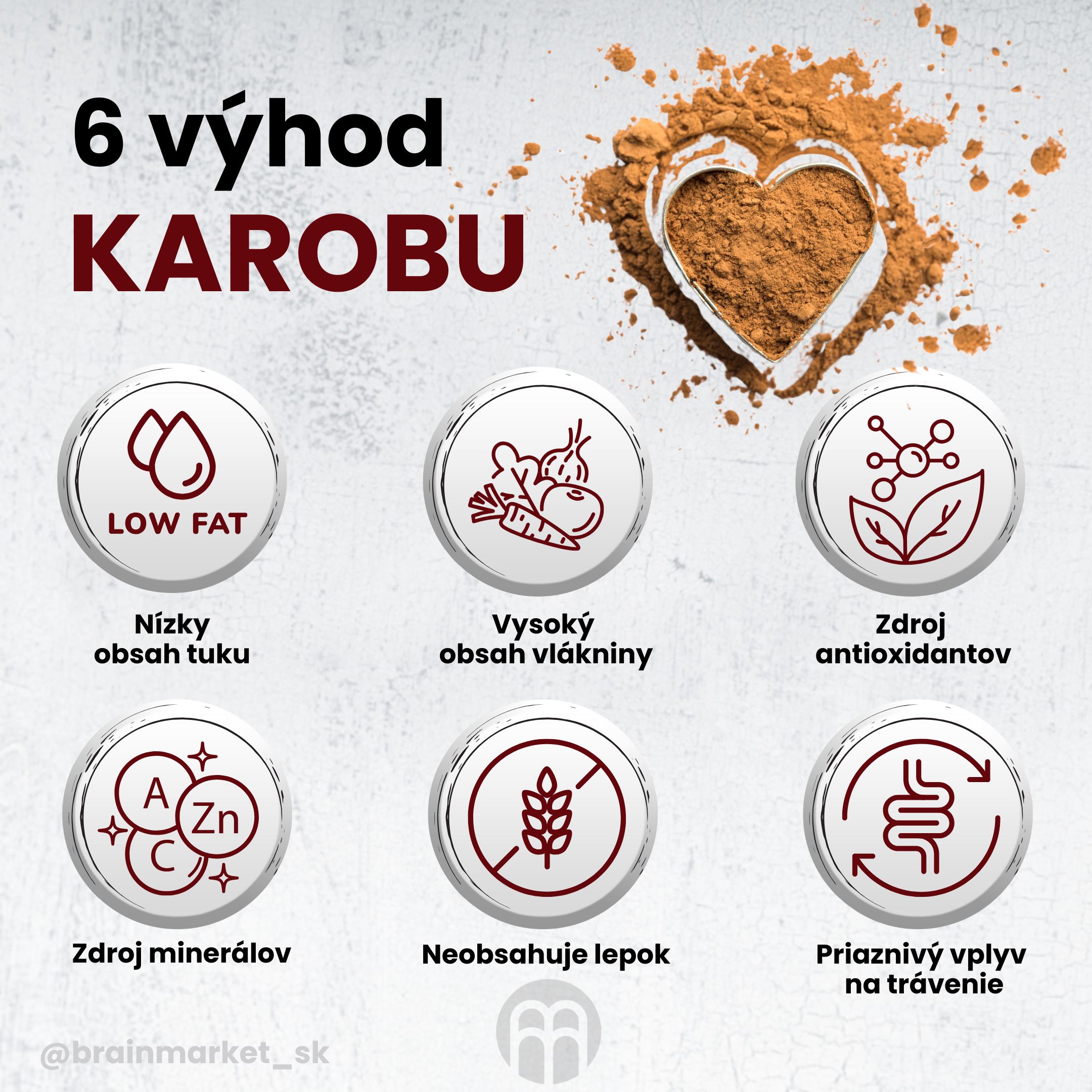 Brainmax Pure Karob - BrainMarket.cz