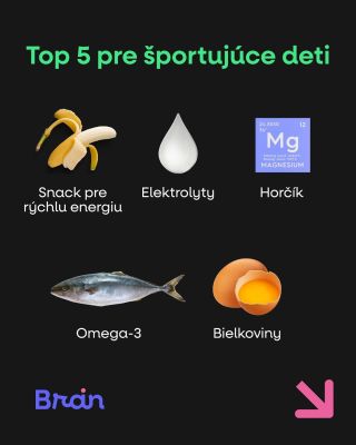 Športujúce deti potrebujú niečo navyše 💪 – nielen energiu do tréningu, ale aj dobrú regeneráciu. 1️⃣ Snack pre rýchlu...
